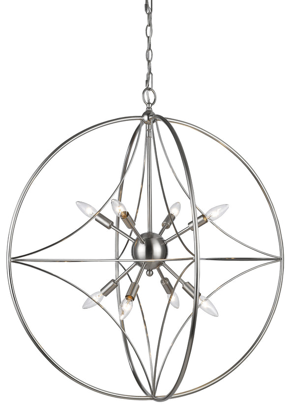 Z-Lite - 452-30BN - Eight Light Chandelier - Cortez - Brushed Nickel