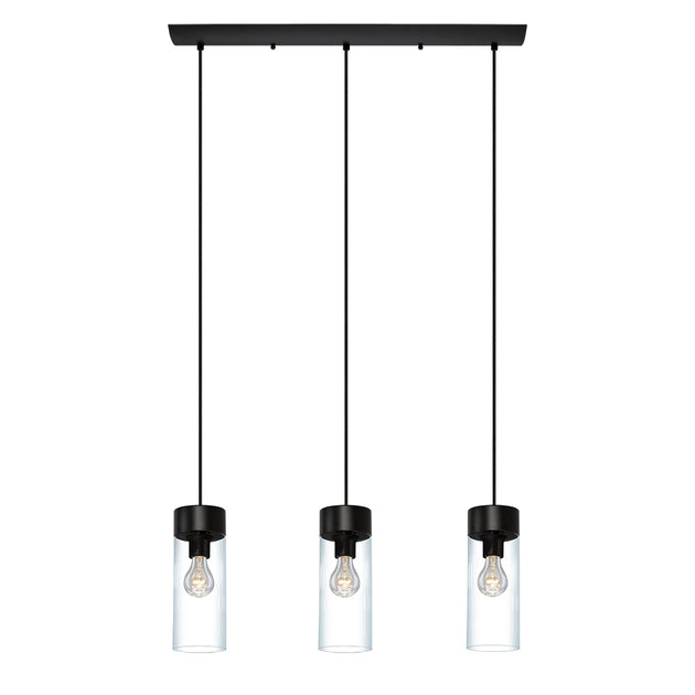 Eglo USA - 202128A - Three Light Pendant - Montey - Matte Black