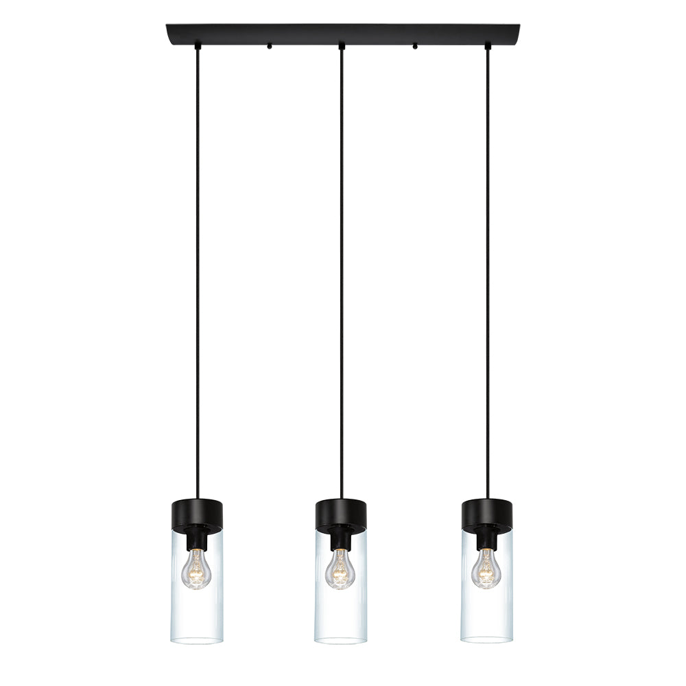 Eglo USA - 202128A - Three Light Pendant - Montey - Matte Black