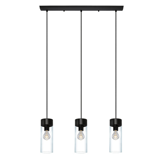 Eglo USA - 202128A - Three Light Pendant - Montey - Matte Black