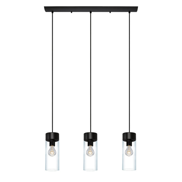 Eglo USA - 202128A - Three Light Pendant - Montey - Matte Black