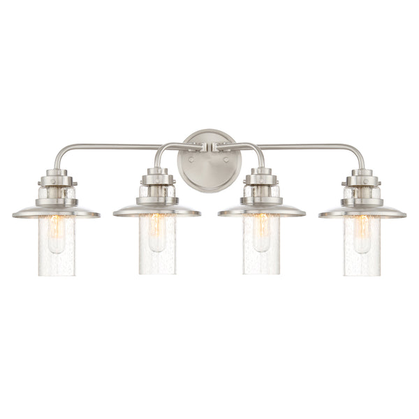 Designers Fountain - 91504-SP - Four Light Bath - Dover - Satin Platinum