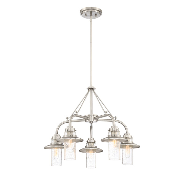 Designers Fountain - 91585-SP - Five Light Chandelier - Dover - Satin Platinum