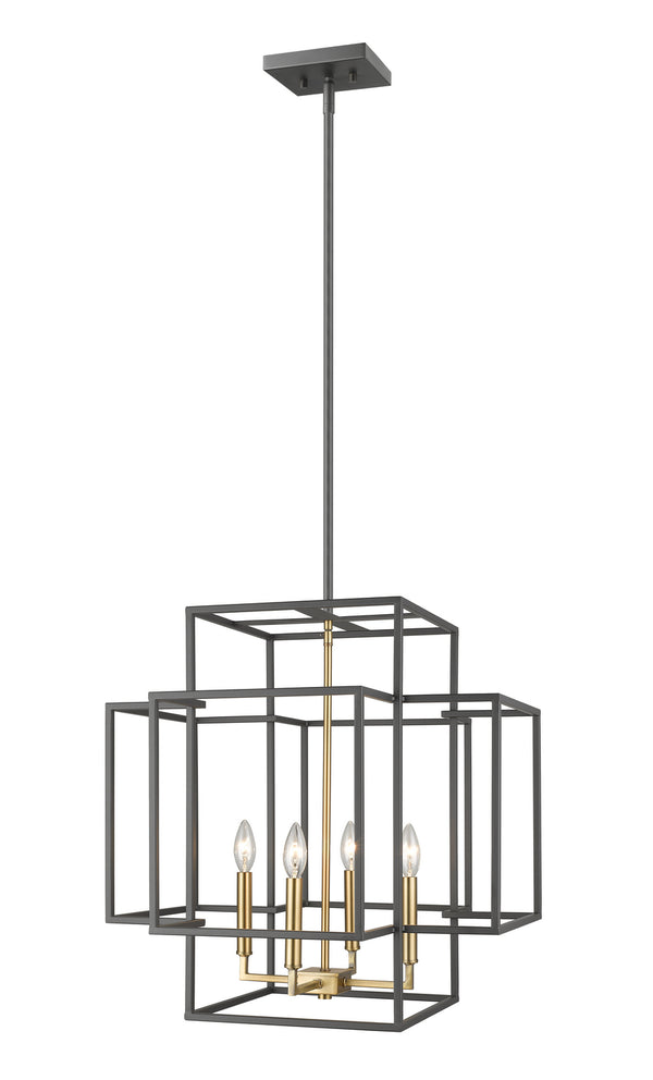 Z-Lite - 454-22BRZ-OBR - Four Light Chandelier - Titania - Bronze / Olde Brass