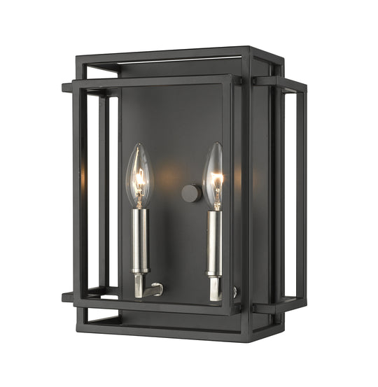 Z-Lite - 454-2S-BK-BN - Two Light Wall Sconce - Titania - Black / Brushed Nickel