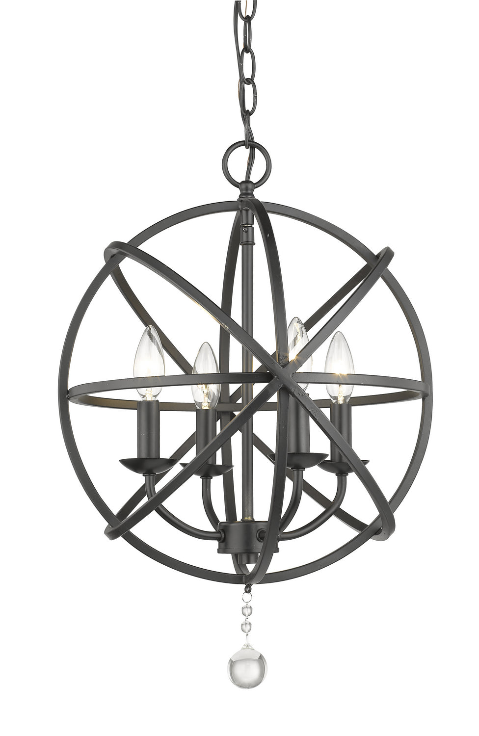 Z-Lite - 458-16MB - Four Light Chandelier - Tull - Matte Black