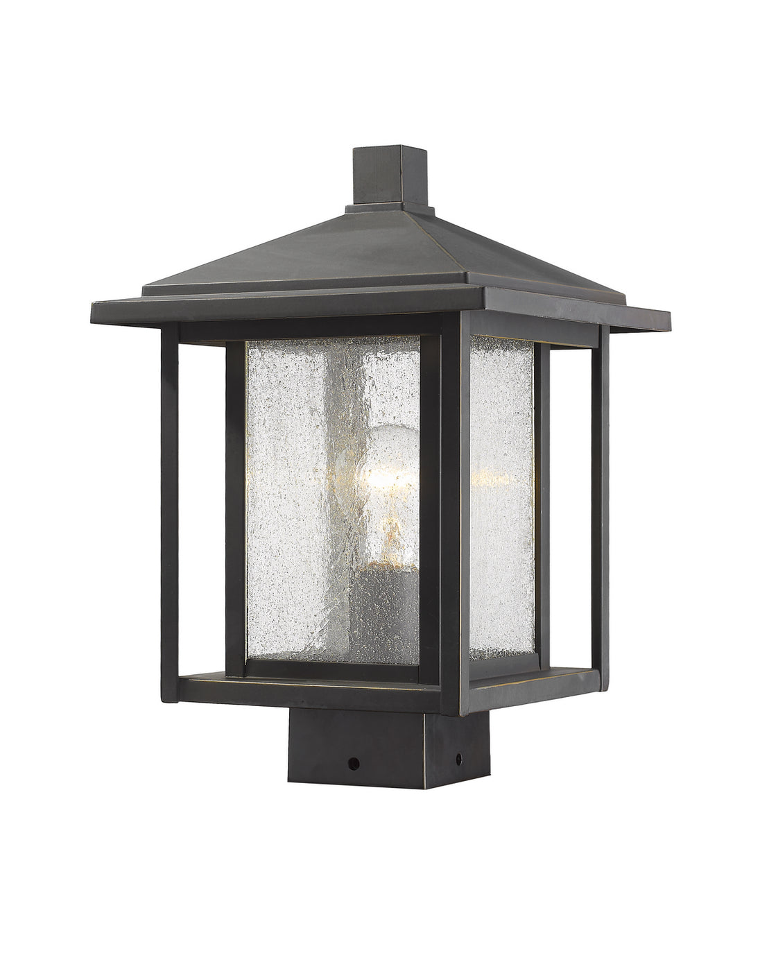 Z-Lite - 554PHMS-ORB - One Light Outdoor Post Mount - Aspen - Oil Rubbed Bronze