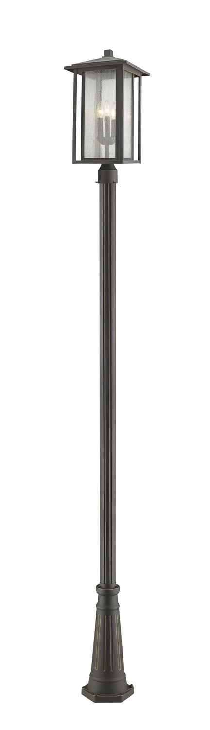 Z-Lite - 554PHXLR-519P-ORB - Three Light Outdoor Post Mount - Aspen - Oil Rubbed Bronze