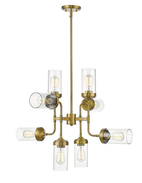 Z-Lite - 617-8FB - Eight Light Chandelier - Calliope - Foundry Brass