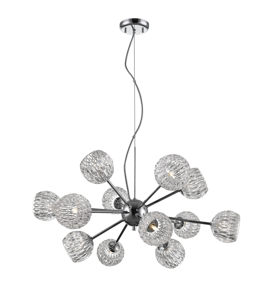 Z-Lite - 909-12 - 12 Light Chandelier - Laurentian - Chrome