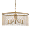 Golden - 1771-5 PG-CRY - Five Light Chandelier - Marilyn CRY - Peruvian Gold