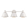 Golden - 7312-BA3 FW - Three Light Bath Vanity - Bartlett FW - French White