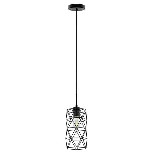 Eglo USA - 202358A - One Light Mini Pendant - Estevau 2 - Matte Black