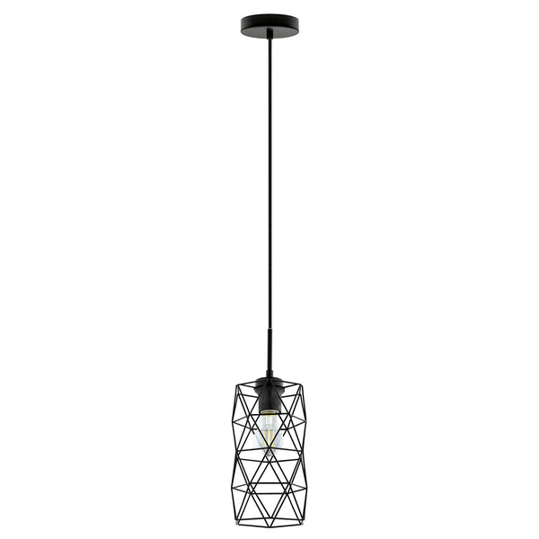 Eglo USA - 202358A - One Light Mini Pendant - Estevau 2 - Matte Black