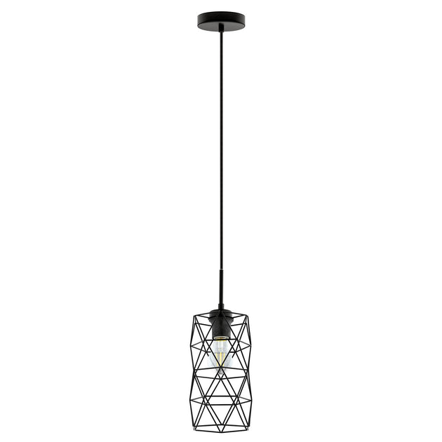 Eglo USA - 202358A - One Light Mini Pendant - Estevau 2 - Matte Black