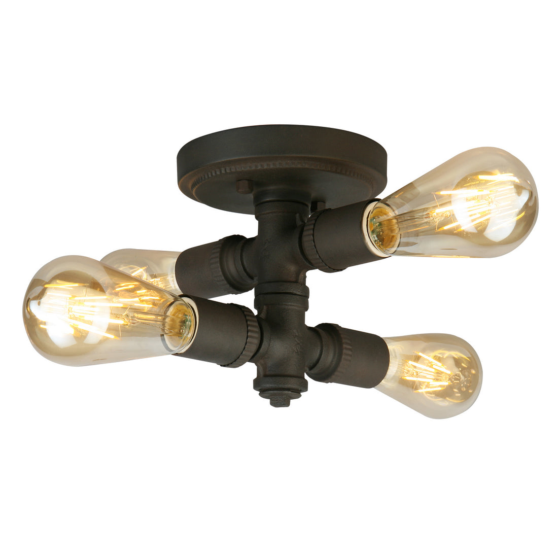 Eglo USA - 202838A - Four Light Ceiling Mount - Wymer - Matte Bronze