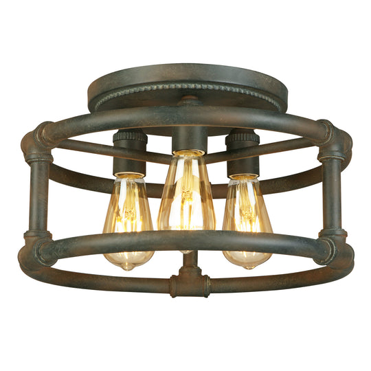 Eglo USA - 202851A - Three Light Ceiling Mount - Wymer - Zinc