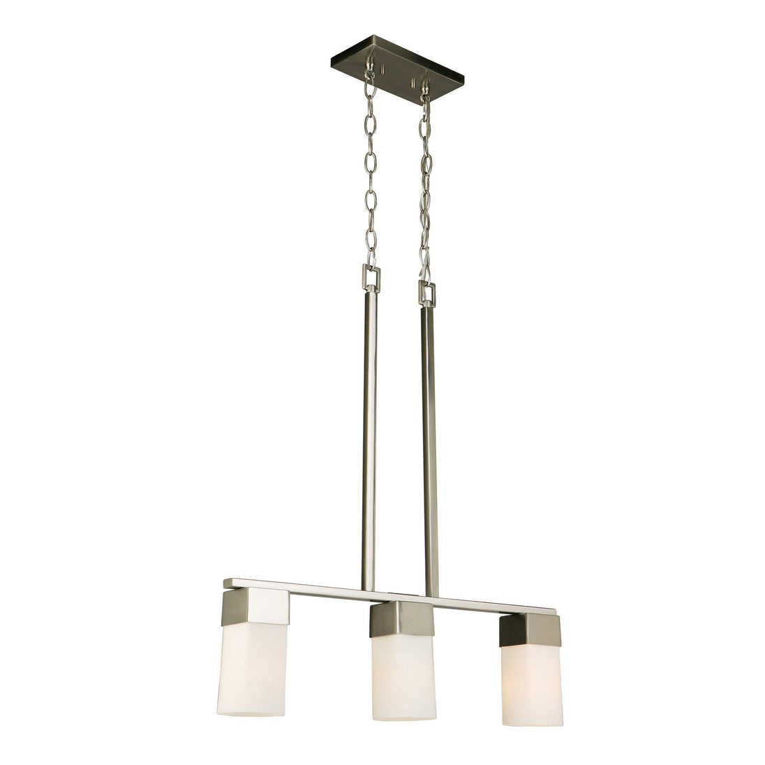 Eglo USA - 202868A - Three Light Pendant - Ciara Springs - Brushed Nickel