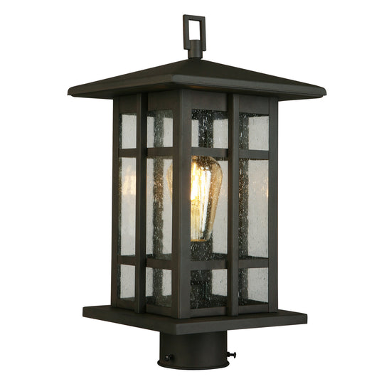 Eglo USA - 202889A - One Light Outdoor Post Mount - Arlington Creek - Matte Bronze