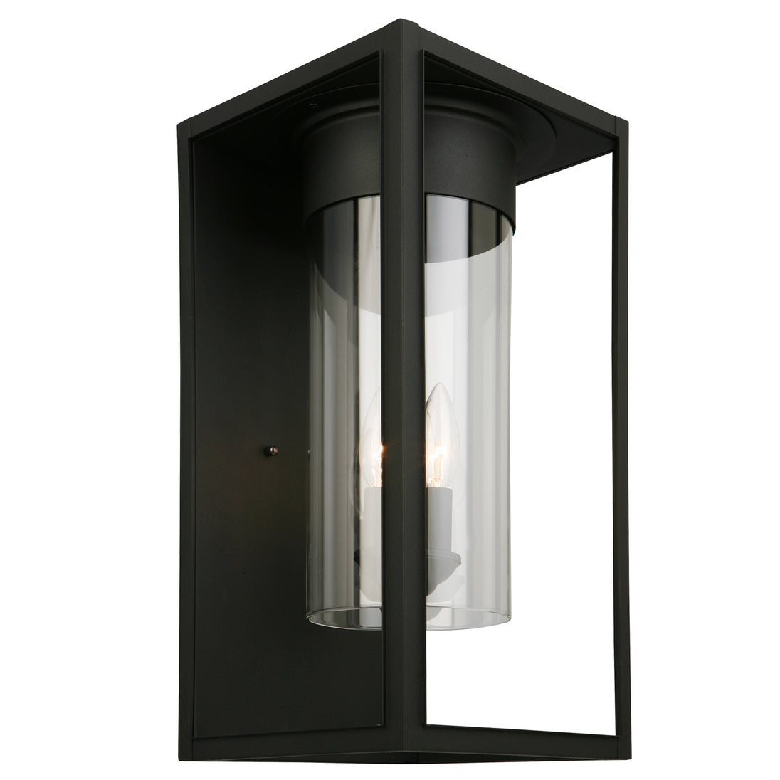 Eglo USA - 203035A - Three Light Outdoor Wall Mount - Walker Hill - Matte Black