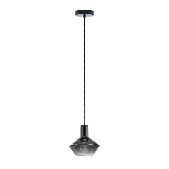 Eglo USA - 97423A - One Light Pendant - Ponzano - Black Chrome