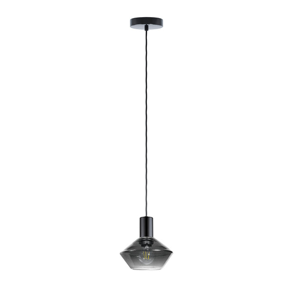 Eglo USA - 97423A - One Light Pendant - Ponzano - Black Chrome