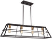 Minka-Lavery - 4764-416 - Four Light Island Pendant - Keeley Calle - Painted Bronze W/Natural Brush
