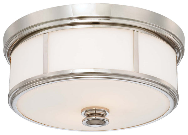 Minka-Lavery - 6369-613 - Five Light Flush Mount - Polished Nickel
