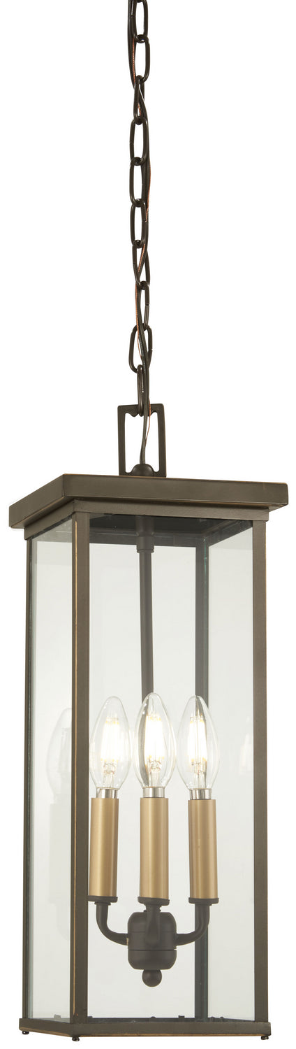 Minka-Lavery - 72584-143C - Four Light Chain Hung Lantern - Casway - Oil Rubbed Bronze W/ Gold High