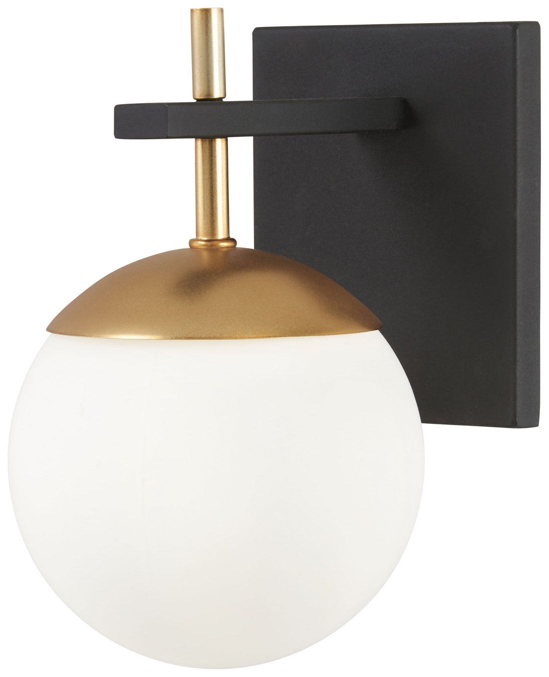 George Kovacs - P1350-618 - One Light Wall Mount - Alluria - Weathered Black W/Autumn Gold