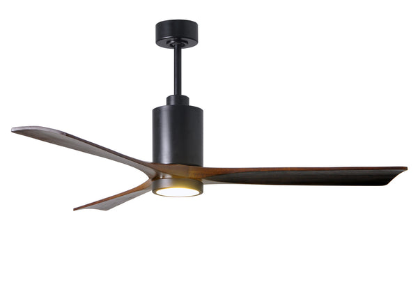 Matthews Fan Company - PA3-BK-WA-60 - 60"Ceiling Fan - Patricia - Matte Black