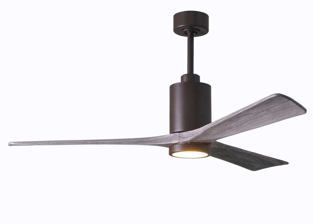 Matthews Fan Company - PA3-TB-BW-60 - 60"Ceiling Fan - Patricia - Textured Bronze