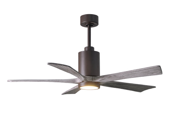 Matthews Fan Company - PA5-TB-BW-52 - 52"Ceiling Fan - Patricia - Textured Bronze