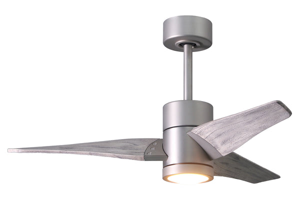 Matthews Fan Company - SJ-BN-BW-42 - 42"Ceiling Fan - Super Janet - Brushed Nickel