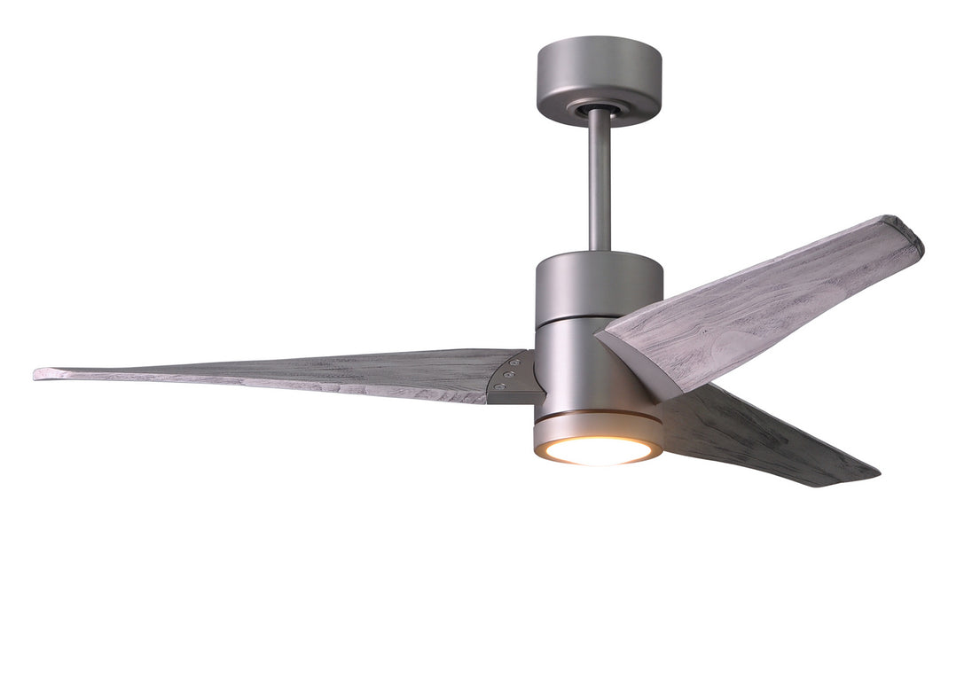 Matthews Fan Company - SJ-BN-BW-52 - 52"Ceiling Fan - Super Janet - Brushed Nickel