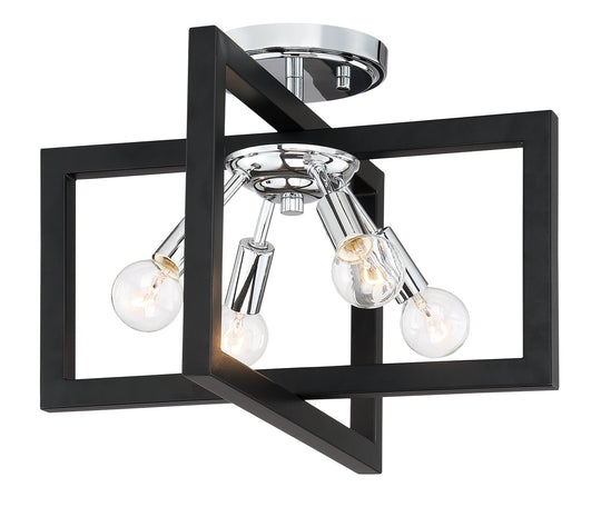 Designers Fountain - 92811-CH - Four Light Semi-Flush Mount - Xander - Chrome