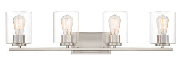 Designers Fountain - 93004-SP - Four Light Bath Bar - Liam - Platinum (Satin)