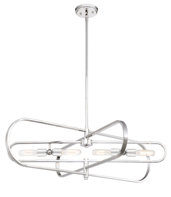 Designers Fountain - 93138-PN - Four Light Island Pendant - Kenzo - Polished Nickel