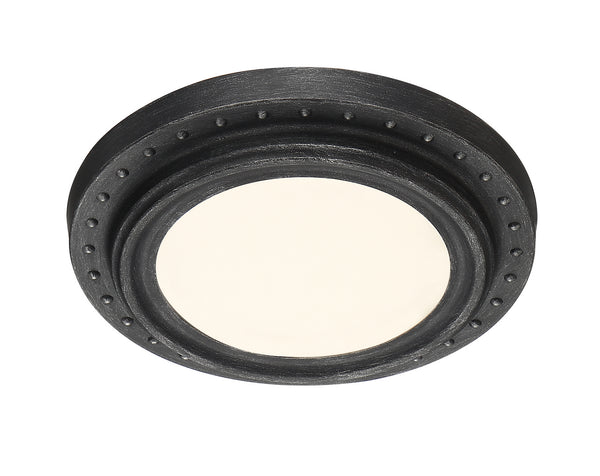 Designers Fountain - LED1272-WP - LED Flushmount - Deco Edge - Weathered Pewter