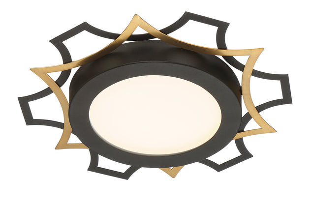 Designers Fountain - LED1279-BK - LED Flushmount - Deco Edge - Black