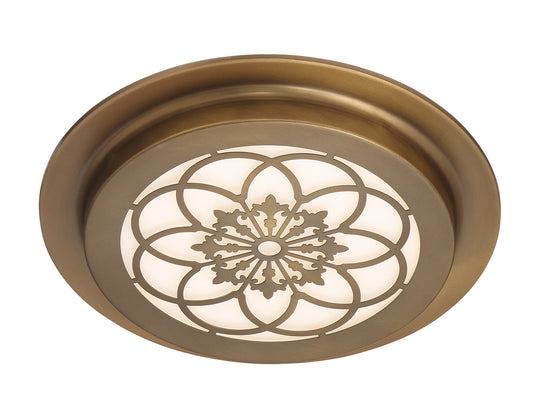 Designers Fountain - LED1291-OSB - LED Flushmount - Deco Edge - Old Satin Brass