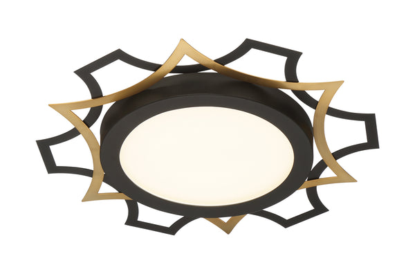 Designers Fountain - LED1299-BK - LED Flushmount - Deco Edge - Black