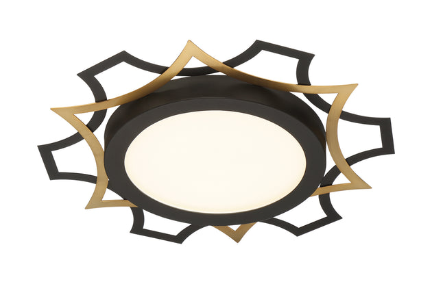 Designers Fountain - LED1299-BK - LED Flushmount - Deco Edge - Black