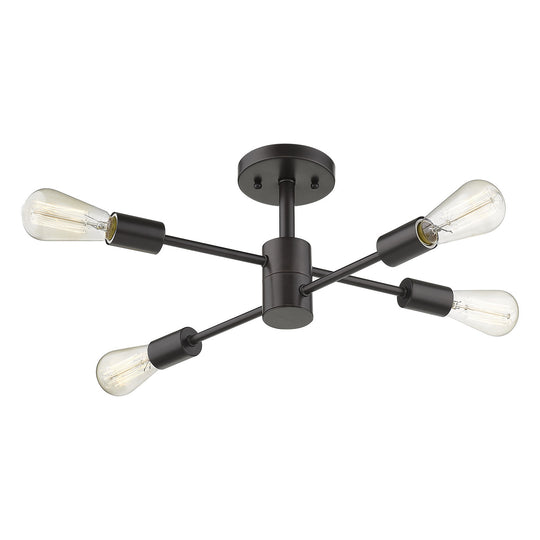 Eglo USA - 203485A - Four Light Ceiling Mount - Willsboro - Bronze