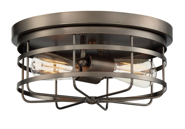 Designers Fountain - 1264-SCB - Two Light Flushmount - Anson - Satin Copper Bronze