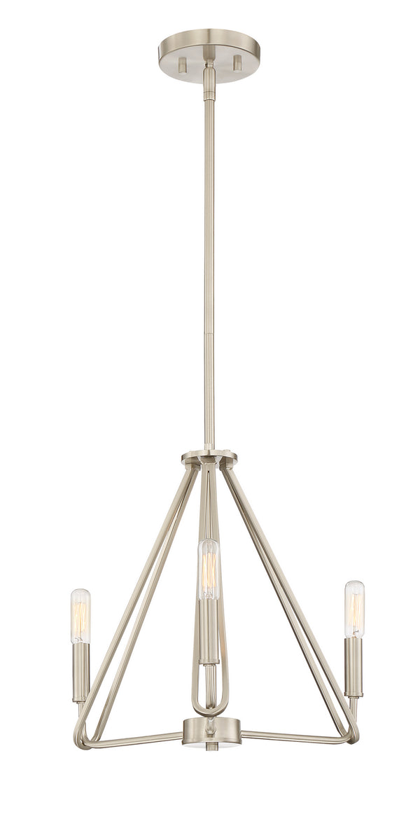 Designers Fountain - 88483-SP - Four Light Pendant - Uptown - Satin Platinum