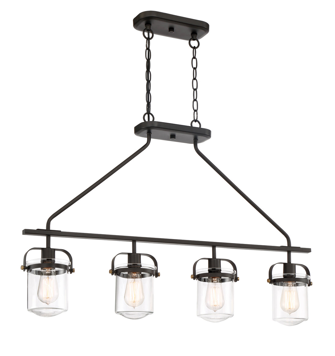 Designers Fountain - 90638-ORB - Four Light Linear Chandelier - Jaxon - Oil Rubbed Bronze