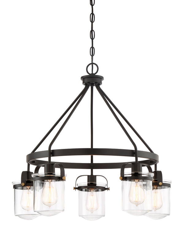 Designers Fountain - 90685-ORB - Five Light Chandelier - Jaxon - Oil Rubbed Bronze