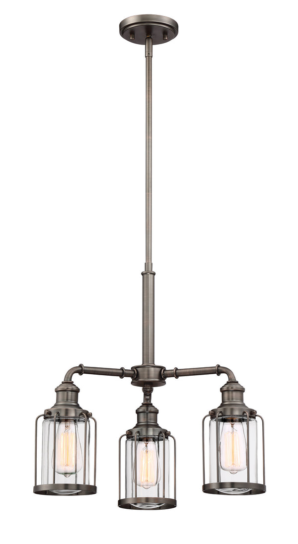 Designers Fountain - 91383-SCB - Three Light Chandelier - Anson - Satin Copper Bronze