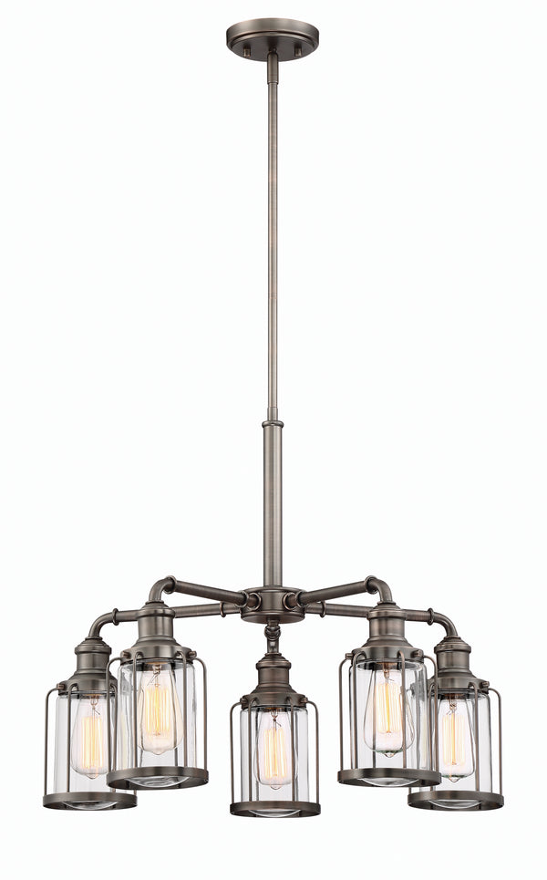 Designers Fountain - 91385-SCB - Five Light Chandelier - Anson - Satin Copper Bronze